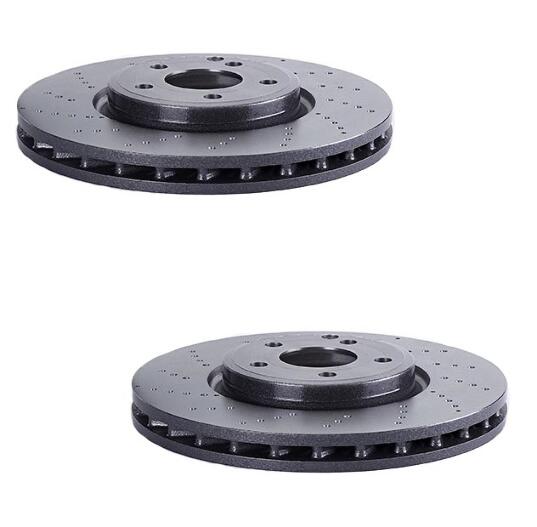 Mercedes Brakes Kit - Brembo Pads and Rotors Front (322mm) (Ceramic) 2115401717 - Brembo 1549030KIT